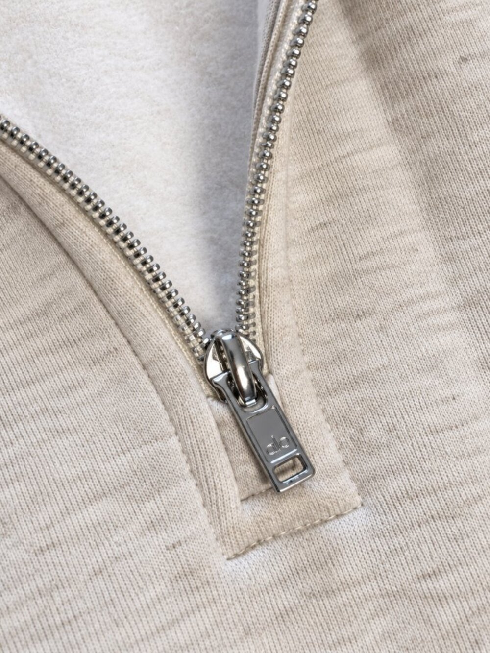 Alo Yoga Accolade 1/4 Zip Pullover Oatmeal Heather NWT M - Picture 4 of 9